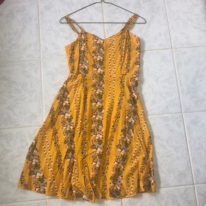 Yellow floral sundress